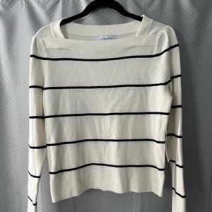 Brand new with tags, Liz Claiborne, cream and black sweater. Size small